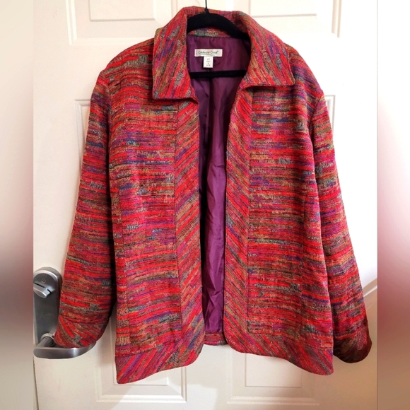 Coldwater Creek Jackets & Blazers - Coldwater Creek Multi-Colred Blazer Size 2X